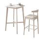 1/2/3 Pieces Bar Stool and Table Set Solid Wood Round for Dining Room