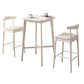 1/2/3 Pieces Bar Stool and Table Set Solid Wood Round for Dining Room