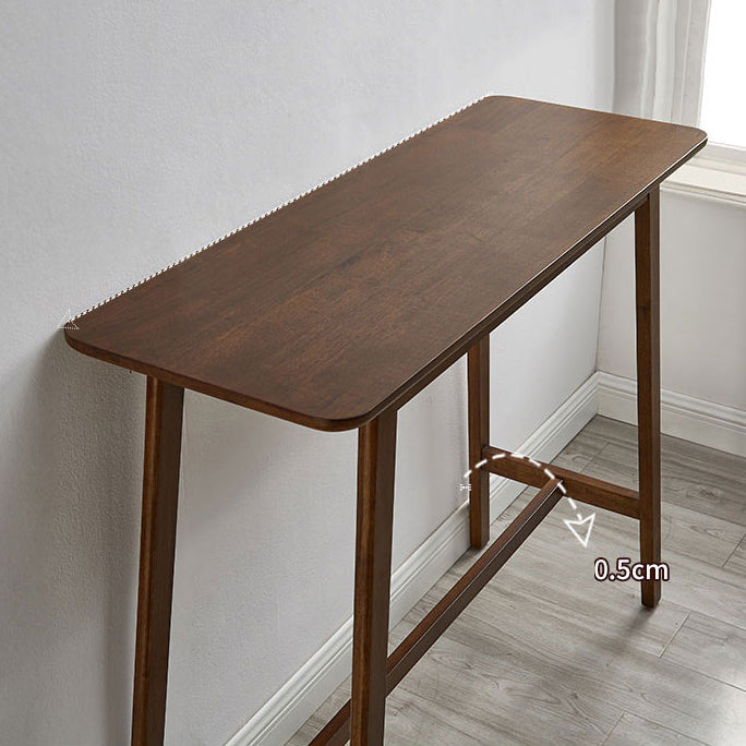 1/3/4 Pieces Table and Stool Set Contemporary Brown Solid Wood Clearhalo 'Bar Furniture' 'furn' 'furn_home_bar_bar_sets' 'Furniture' 'Home Bars & Bar Sets' 'home_bar_bar_sets' 'Kitchen & Dining Furniture' 7806919