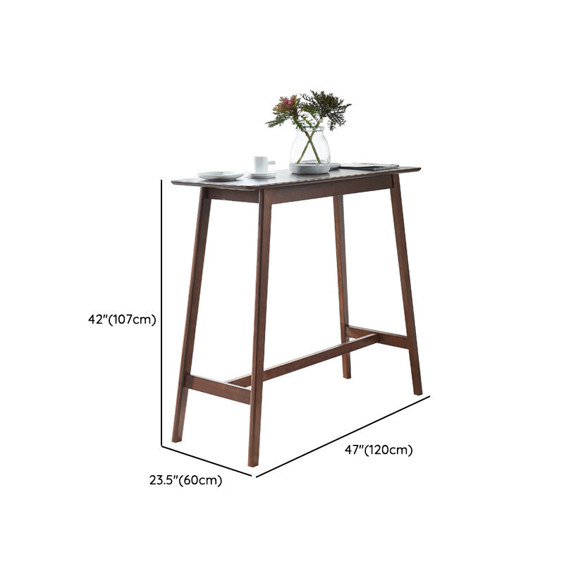 1/3/4 Pieces Table and Stool Set Contemporary Brown Solid Wood Clearhalo 'Bar Furniture' 'furn' 'furn_home_bar_bar_sets' 'Furniture' 'Home Bars & Bar Sets' 'home_bar_bar_sets' 'Kitchen & Dining Furniture' 7806922