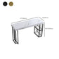 Stone Top Rectangle Bar Table with Metal Storage Base for Home Clearhalo 'Bar Furniture' 'Bar Tables' 'bar_tables' 'furn' 'furn_bar_tables' 'Furniture' 'Kitchen & Dining Furniture' 7806955