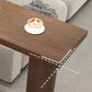 Brown Pine Wood Rectangle Bar Table with Storage for Living Room