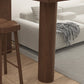 Brown Pine Wood Rectangle Bar Table with Storage for Living Room