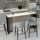 Modern Rectangle Sintered Stone Top Bar Table for Kitchen Dining Room Clearhalo 'Bar Furniture' 'Bar Tables' 'bar_tables' 'furn' 'furn_bar_tables' 'Furniture' 'Kitchen & Dining Furniture' 7807018