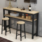 Contemporary Style Wood Rectangle Pub Bar Table for Living Room Clearhalo 'Bar Furniture' 'Bar Tables' 'bar_tables' 'furn' 'furn_bar_tables' 'Furniture' 'Kitchen & Dining Furniture' 7807029