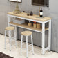 Contemporary Style Wood Rectangle Pub Bar Table for Living Room Clearhalo 'Bar Furniture' 'Bar Tables' 'bar_tables' 'furn' 'furn_bar_tables' 'Furniture' 'Kitchen & Dining Furniture' 7807034