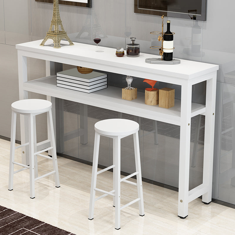 Contemporary Style Wood Rectangle Pub Bar Table for Living Room Clearhalo 'Bar Furniture' 'Bar Tables' 'bar_tables' 'furn' 'furn_bar_tables' 'Furniture' 'Kitchen & Dining Furniture' 7807042