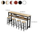 Contemporary Style Wood Rectangle Pub Bar Table for Living Room Clearhalo 'Bar Furniture' 'Bar Tables' 'bar_tables' 'furn' 'furn_bar_tables' 'Furniture' 'Kitchen & Dining Furniture' 7807046