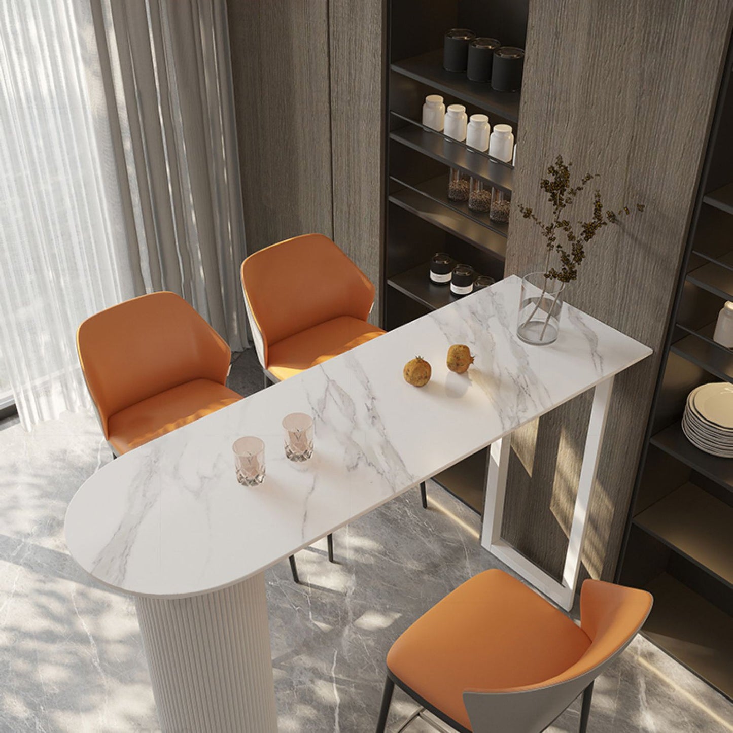 Modern Stone Specialty Bar Stool Table Table for Living Room Clearhalo 'Bar Furniture' 'Bar Tables' 'bar_tables' 'furn' 'furn_bar_tables' 'Furniture' 'Kitchen & Dining Furniture' 7807060