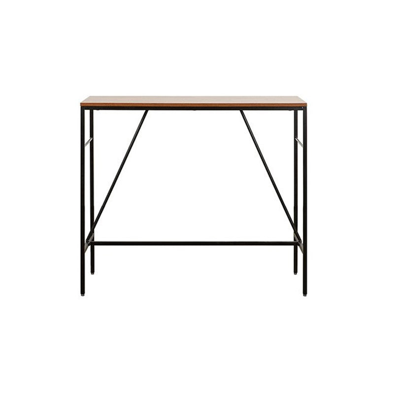 Contemporary Style Wood Rectangle Bar Stool Table for Living Room Light Brown Without Chairs Clearhalo 'Bar Furniture' 'Bar Tables' 'bar_tables' 'furn' 'furn_bar_tables' 'Furniture' 'Kitchen & Dining Furniture' 7807078
