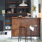 Contemporary Style Wood Rectangle Bar Stool Table for Living Room Clearhalo 'Bar Furniture' 'Bar Tables' 'bar_tables' 'furn' 'furn_bar_tables' 'Furniture' 'Kitchen & Dining Furniture' 7807090
