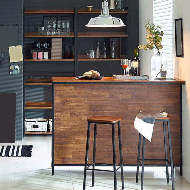 Contemporary Style Wood Rectangle Bar Stool Table for Living Room Clearhalo 'Bar Furniture' 'Bar Tables' 'bar_tables' 'furn' 'furn_bar_tables' 'Furniture' 'Kitchen & Dining Furniture' 7807090
