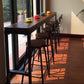 Modern Bar Dining Table Rectangle Bar Solid Wood Table in Brown Clearhalo 'Bar Furniture' 'Bar Tables' 'bar_tables' 'furn' 'furn_bar_tables' 'Furniture' 'Kitchen & Dining Furniture' 7807105