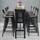 Modern Bar Dining Table Rectangle Bar Solid Wood Table in Brown Clearhalo 'Bar Furniture' 'Bar Tables' 'bar_tables' 'furn' 'furn_bar_tables' 'Furniture' 'Kitchen & Dining Furniture' 7807108