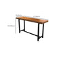 Modern Bar Dining Table Rectangle Bar Solid Wood Table in Brown Clearhalo 'Bar Furniture' 'Bar Tables' 'bar_tables' 'furn' 'furn_bar_tables' 'Furniture' 'Kitchen & Dining Furniture' 7807116