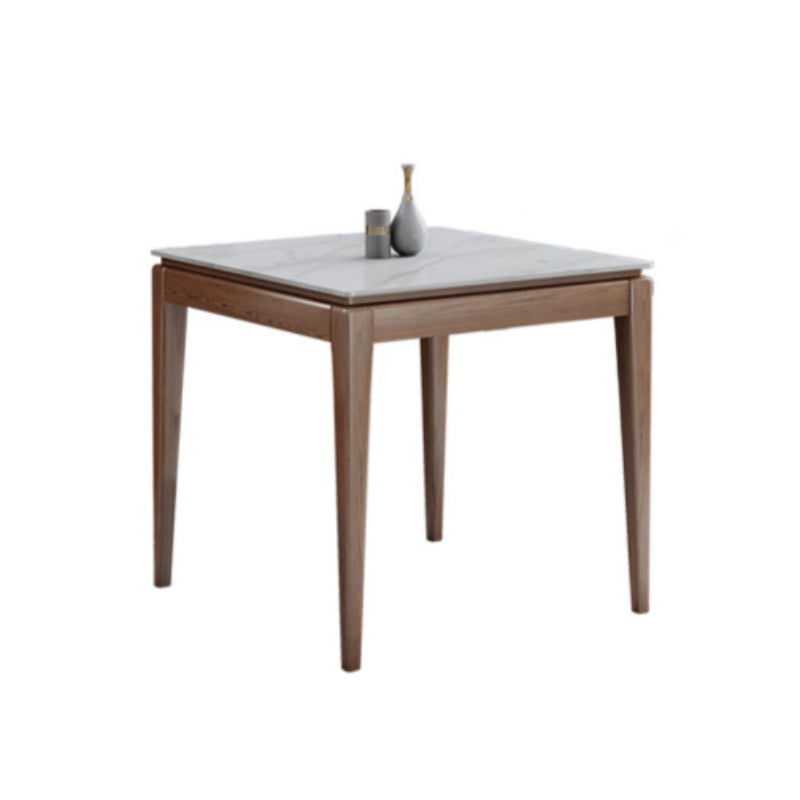 1/5 Pieces Modern Sintered Stone Top Square Dining Set for Home