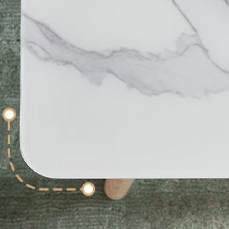 2/5/7 Pieces Modern Rectangle Glass Top Wooden Frame Dining Set for Home