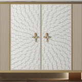 Modern Style Wooden Storage Sideboard Cabinet with Marble Top Clearhalo 'buffet_sideboard' 'Buffets & Sideboards' 'furn' 'furn_buffet_sideboard' 'Furniture' 'Kitchen & Dining Furniture' 7807540