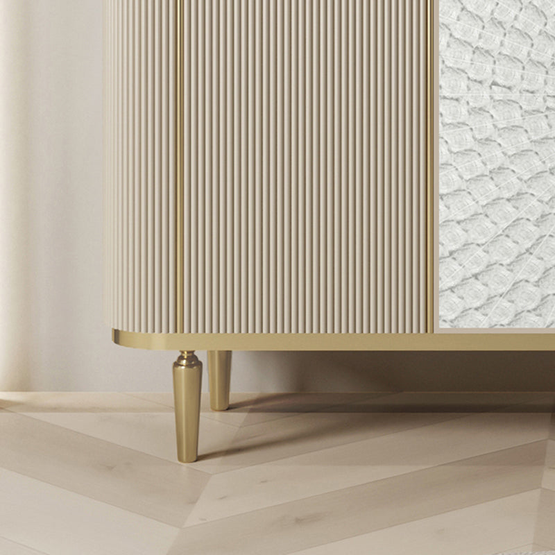 Modern Style Wooden Storage Sideboard Cabinet with Marble Top Clearhalo 'buffet_sideboard' 'Buffets & Sideboards' 'furn' 'furn_buffet_sideboard' 'Furniture' 'Kitchen & Dining Furniture' 7807543