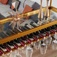Metal Industrial Wine Holder Rack Hanging with Glass Holder and Storage Shelf Clearhalo 'furn' 'furn_wine_racks' 'Furniture' 'Kitchen & Dining Furniture' 'Wine Racks' 'wine_racks' 7807711