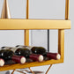 Metal Industrial Wine Holder Rack Hanging with Glass Holder and Storage Shelf Clearhalo 'furn' 'furn_wine_racks' 'Furniture' 'Kitchen & Dining Furniture' 'Wine Racks' 'wine_racks' 7807714