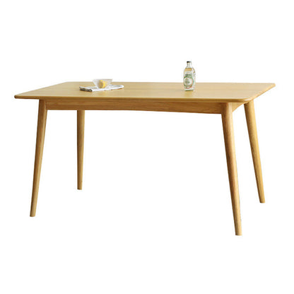 Moderne massief houten rechthoekige ruimtebesparende eettafel met 4 poten