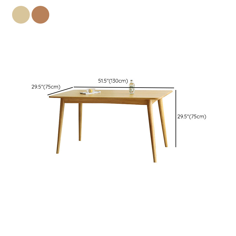 Moderne massief houten rechthoekige ruimtebesparende eettafel met 4 poten