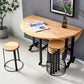 Modern Style Round Solid Wood Dining Table in Natural Color for Dining Room Clearhalo 'Dining Tables & Seating' 'Dining Tables' 'dining_table' 'furn' 'furn_dining_table' 'Furniture' 'Kitchen & Dining Furniture' 7807737