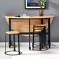 Modern Style Round Solid Wood Dining Table in Natural Color for Dining Room Clearhalo 'Dining Tables & Seating' 'Dining Tables' 'dining_table' 'furn' 'furn_dining_table' 'Furniture' 'Kitchen & Dining Furniture' 7807738