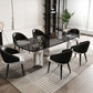 Simplicity Style Rectangle Glass Dining Site Table with 3 Legs Clearhalo 'Dining Tables & Seating' 'Dining Tables' 'dining_table' 'furn' 'furn_dining_table' 'Furniture' 'Kitchen & Dining Furniture' 7807956
