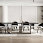 Simplicity Style Rectangle Glass Dining Site Table with 3 Legs Clearhalo 'Dining Tables & Seating' 'Dining Tables' 'dining_table' 'furn' 'furn_dining_table' 'Furniture' 'Kitchen & Dining Furniture' 7807959