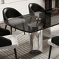 Simplicity Style Rectangle Glass Dining Site Table with 3 Legs Clearhalo 'Dining Tables & Seating' 'Dining Tables' 'dining_table' 'furn' 'furn_dining_table' 'Furniture' 'Kitchen & Dining Furniture' 7807963