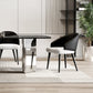 Simplicity Style Rectangle Glass Dining Site Table with 3 Legs Clearhalo 'Dining Tables & Seating' 'Dining Tables' 'dining_table' 'furn' 'furn_dining_table' 'Furniture' 'Kitchen & Dining Furniture' 7807966