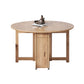 Simplicity Style Round Solid Wood Dining Site Table with Drop-Leaf Clearhalo 'Dining Tables & Seating' 'Dining Tables' 'dining_table' 'furn' 'furn_dining_table' 'Furniture' 'Kitchen & Dining Furniture' 7807976