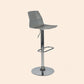 Taburete de bar ajustable de plástico estilo moderno con patas de metal