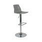 Taburete de bar ajustable de plástico estilo moderno con patas de metal