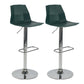 Taburete de bar ajustable de plástico estilo moderno con patas de metal