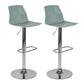Taburete de bar ajustable de plástico estilo moderno con patas de metal