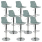 Taburete de bar ajustable de plástico estilo moderno con patas de metal