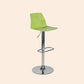 Taburete de bar ajustable de plástico estilo moderno con patas de metal