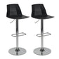Taburete de bar ajustable de plástico estilo moderno con patas de metal