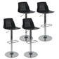 Taburete de bar ajustable de plástico estilo moderno con patas de metal