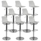 Taburete de bar ajustable de plástico estilo moderno con patas de metal