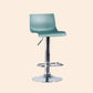 Taburete de bar ajustable de plástico estilo moderno con patas de metal