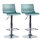 Taburete de bar ajustable de plástico estilo moderno con patas de metal