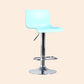 Taburete de bar ajustable de plástico estilo moderno con patas de metal