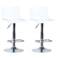 Taburete de bar ajustable de plástico estilo moderno con patas de metal