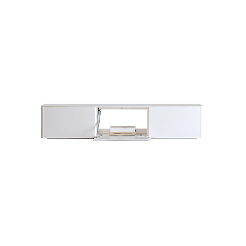 Console di supporto TV bianco Console multimediale contemporanea per soggiorno