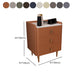 Glam Drawers Included Accent Table Nightstand 22.5" Tall with Legs Clearhalo 'Bedroom Furniture' 'furn' 'furn_night_stand' 'Furniture' 'night_stand' 'Nightstands' 7808399