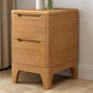 Solid Wood Night Table Contemporary Bed Nightstand for Bedroom Oak 1 Piece Clearhalo 'Bedroom Furniture' 'furn' 'furn_night_stand' 'Furniture' 'night_stand' 'Nightstands' 7808403